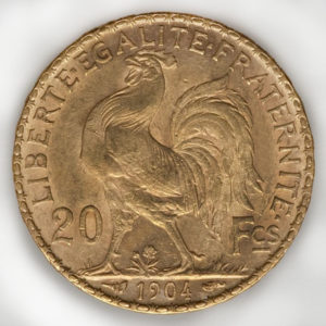 20 франков 1904 года, реверс